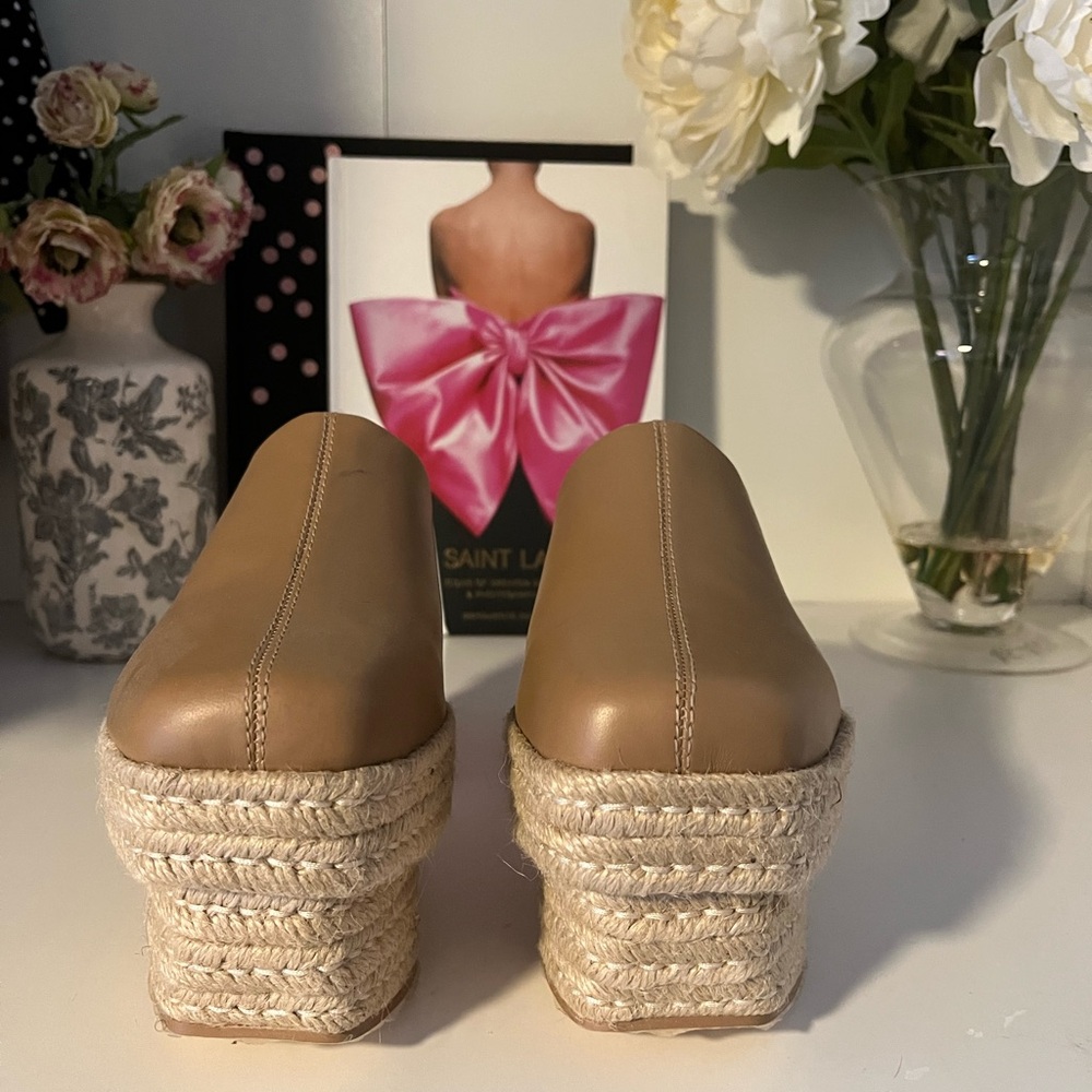 Cult Gaia Tan Espadrille Wedges